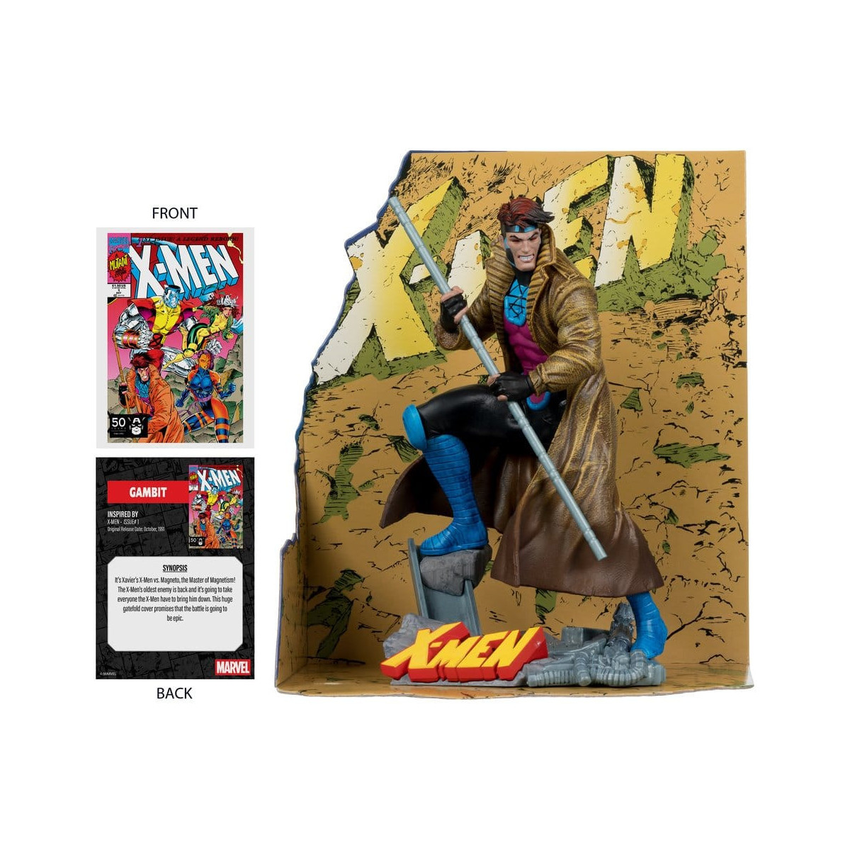 Mc Farlane - Colección Marvel Gambito (X-Men 1) 1/10