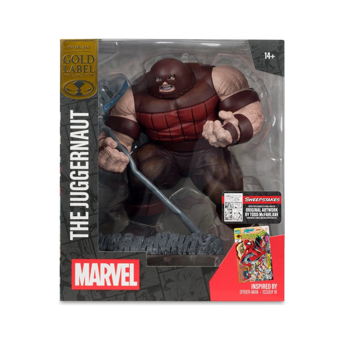 Mc Farlane - Colección Marvel El Juggernaut (Spider-Man 16) Gold Label 1/10