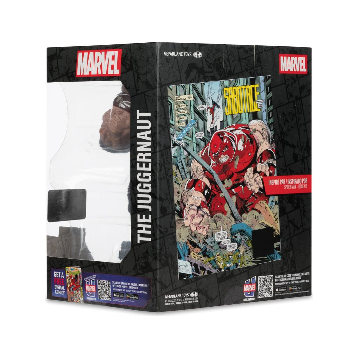 Mc Farlane - Colección Marvel El Juggernaut (Spider-Man 16) Gold Label 1/10