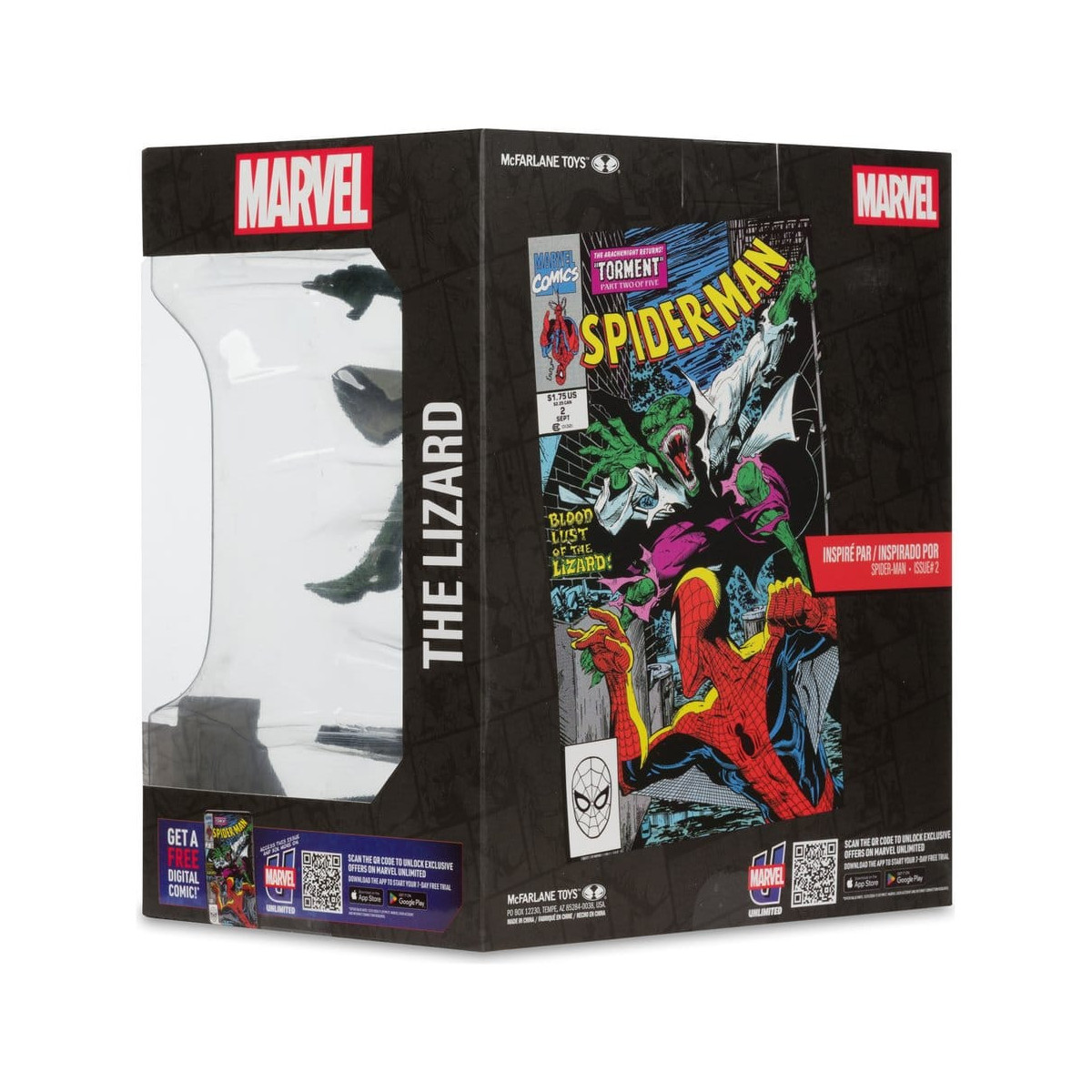 Mc Farlane - Colección Marvel El Lagarto (Spider-Man 2) 1/10