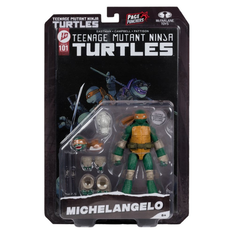 Mc Farlane TMNT - Perforadores de páginas - Miguel Ángel - Teenage Mutant Ninja Turtles