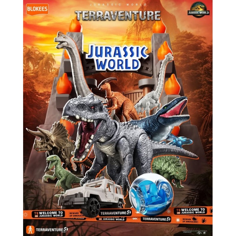 Blokees Jurassic World Terraventure TS 02 - Operación de captura de dinosaurios