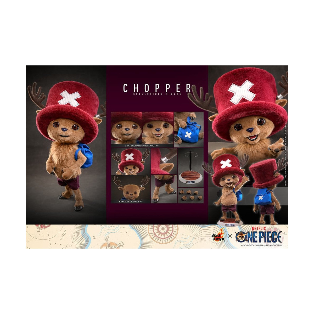 Hot toys - TONY TONY CHOPPER Figura Coleccionable 1/1 - One Piece Tv Serie