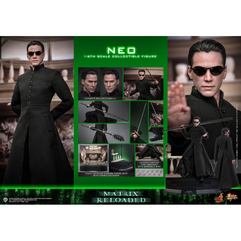 Hot Toys - The Matrix Resurrections 1/6 Figura Neo Toy Fair Exclusive 2022