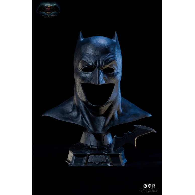 Pure Arts - Justice League batman v Superman El Amanecer de la Justicia - Réplica de la Capucha de Batman 1/1