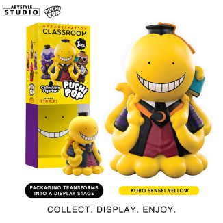 ABYstyle - Assassination Classroom - set de 8 figuras de Vinilo Suave Puchipop Koro-sensei