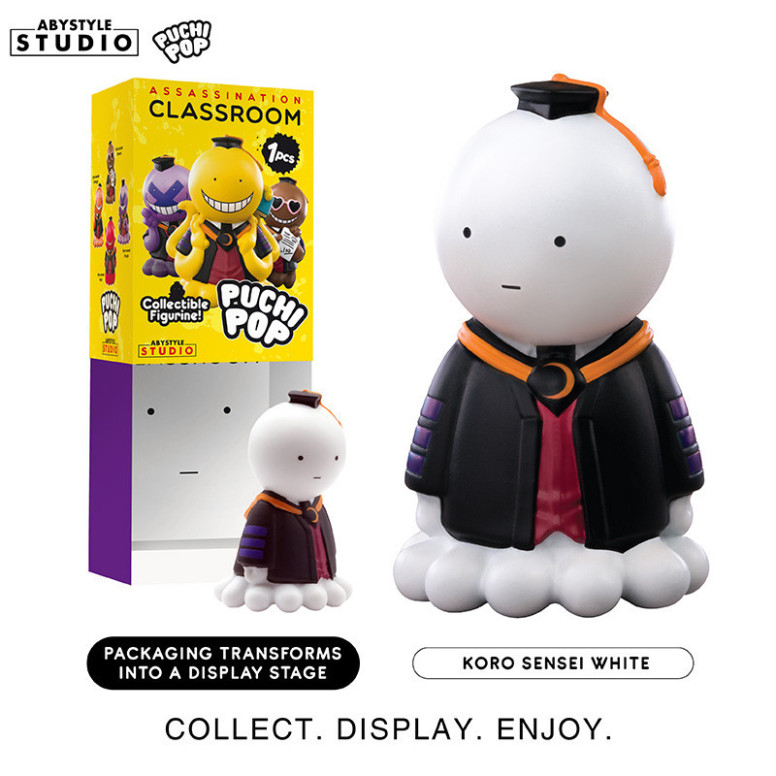 ABYstyle - Assassination Classroom - set de 8 figuras de Vinilo Suave Puchipop Koro-sensei