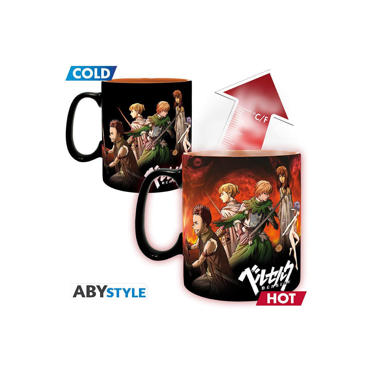 ABYstyle - Berserk - Taza termo-reactiva 460 ml
