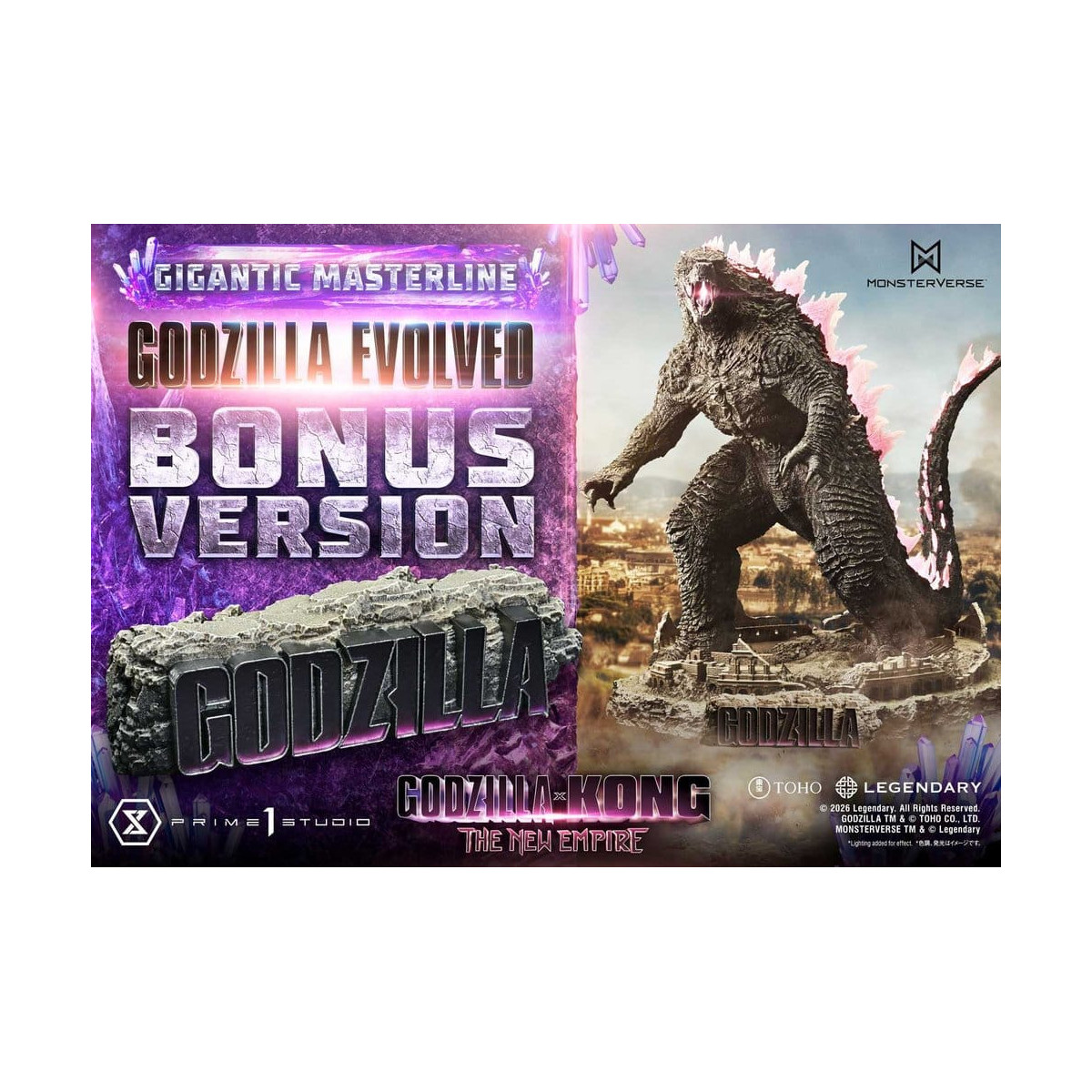 Prime 1 Studio - Godzilla Evolved Bonus Ver. - Godzilla x Kong: El Nuevo Imperio Gigantic Masterline Series