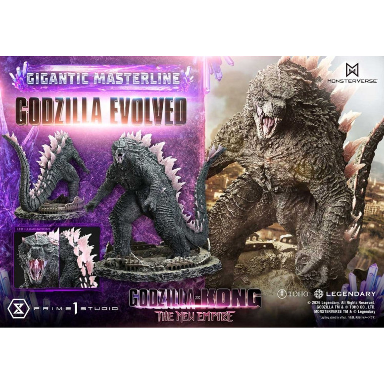 Prime 1 Studio - Godzilla Evolved Bonus Ver. - Godzilla x Kong: El Nuevo Imperio Gigantic Masterline Series
