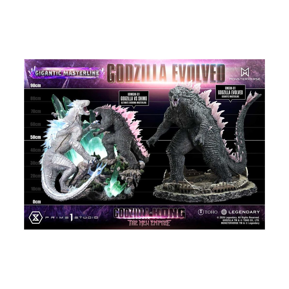 Prime 1 Studio - Godzilla Evolved Bonus Ver. - Godzilla x Kong: El Nuevo Imperio Gigantic Masterline Series