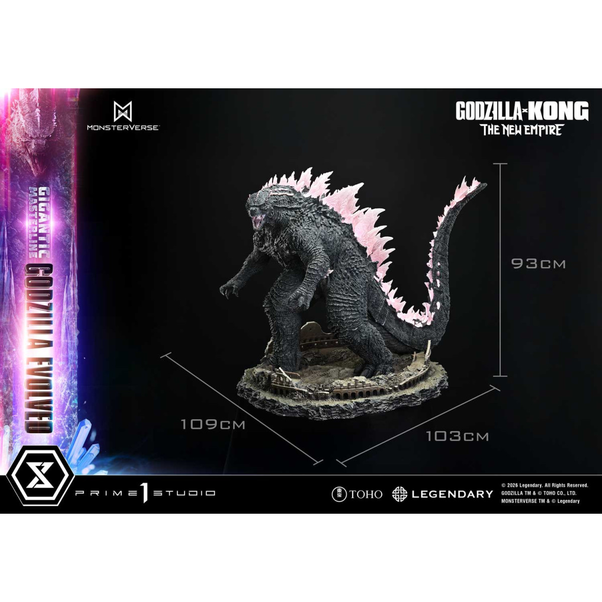 Prime 1 Studio - Godzilla Evolved Bonus Ver. - Godzilla x Kong: El Nuevo Imperio Gigantic Masterline Series