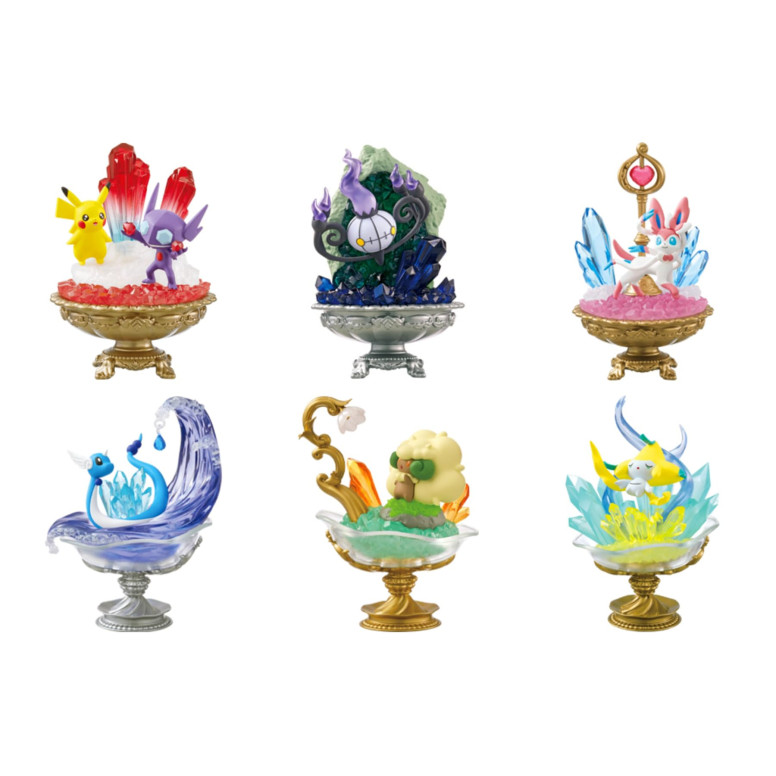 Re-Ment - Pokémon - GEMSTONE COLLECTION 2 set de 6 figuras en caja ciega.