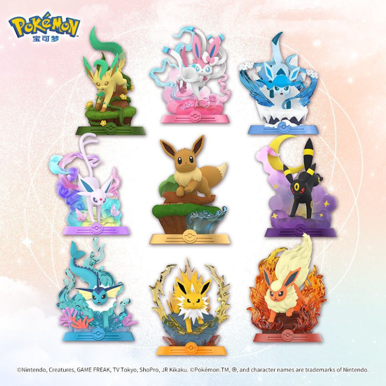 Funism - Pokémon - EVOLI EVOLUTION set de 8 figuras en caja ciega - Colección Evolution