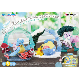 Re-Ment - Pokémon - COLECCIÓN CIRCULAR DIORAMA set de 6 figuras en caja ciega.