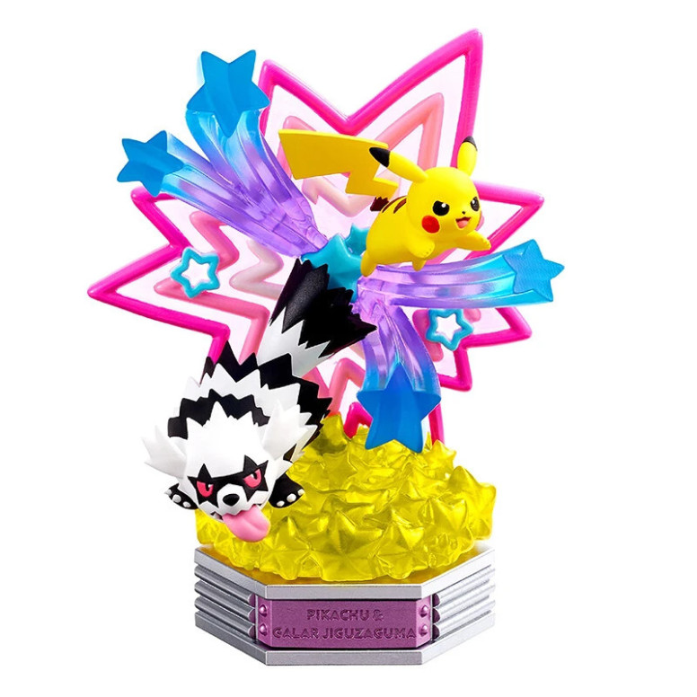 Re-Ment - Pokémon - NEON PARTY set de 6 figuras en caja ciega.