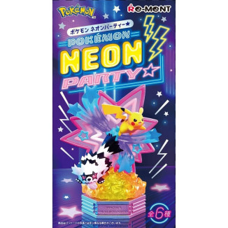 Re-Ment - Pokémon - NEON PARTY set de 6 figuras en caja ciega.