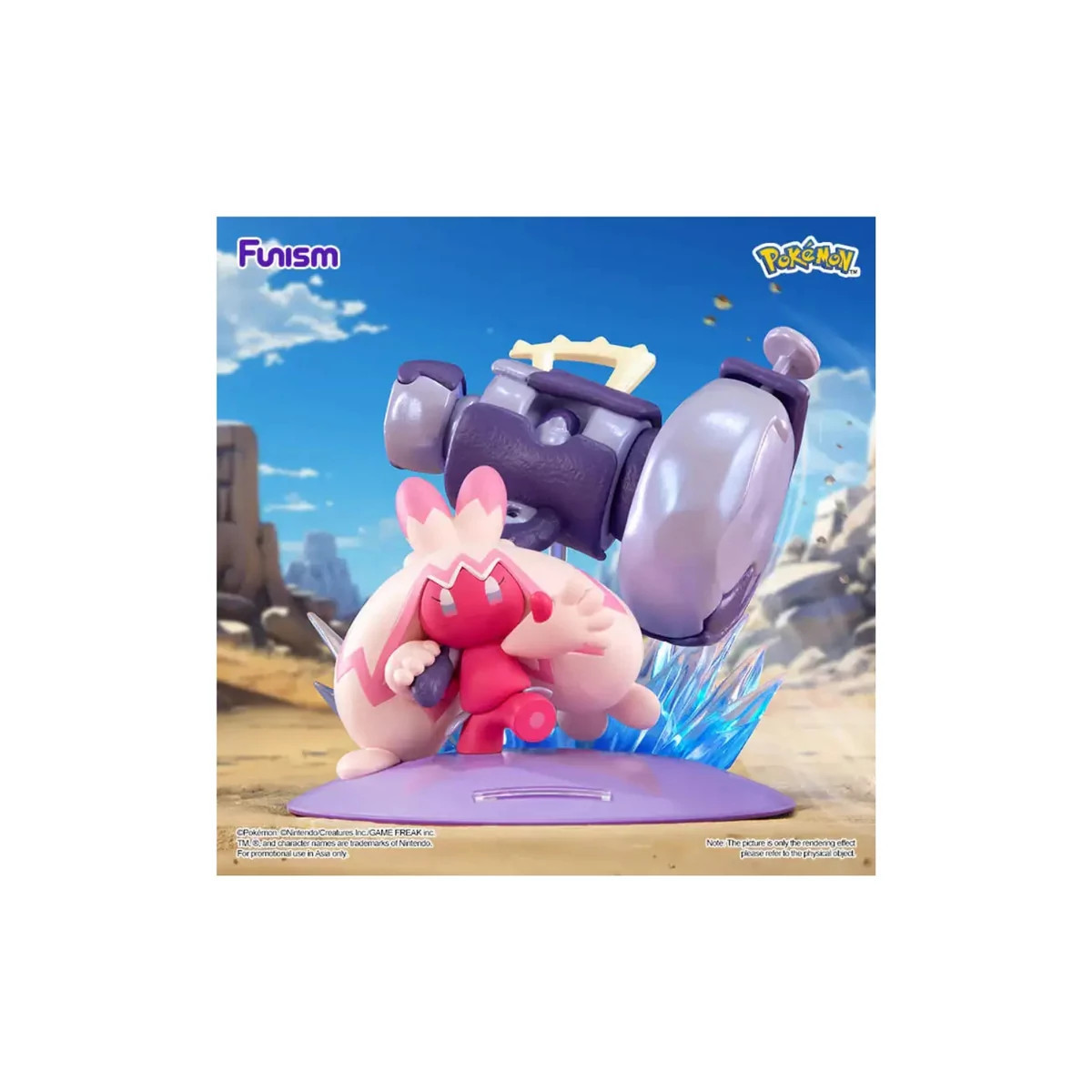 Funism - Pokemon Prime Figura Mini - Forgelina - Tinkaton - Dekanuchan