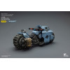 JoyToy Space Marines - Space Wolves Bicicleta de combate con patrón Raider y rifles de cerrojo de doble enlace 1/18 - Warhammer