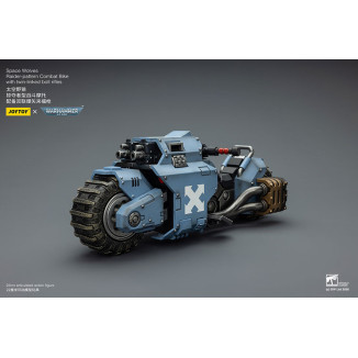 JoyToy Space Marines - Space Wolves Bicicleta de combate con patrón Raider y rifles de cerrojo de doble enlace 1/18 - Warhammer
