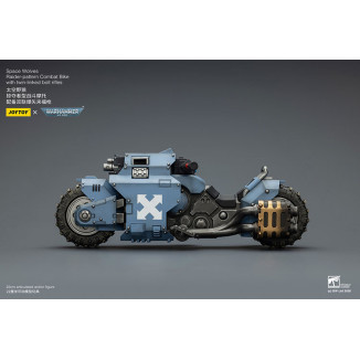 JoyToy Space Marines - Space Wolves Bicicleta de combate con patrón Raider y rifles de cerrojo de doble enlace 1/18 - Warhammer