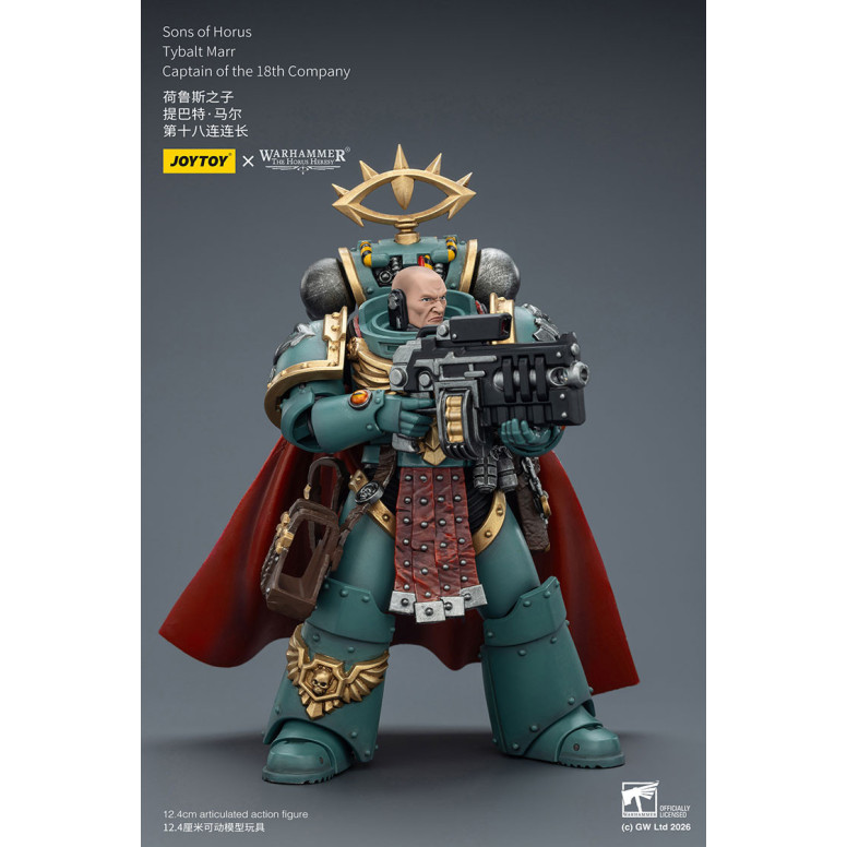 JoyToy Space Marines - Sons of Horus - Tybalt Marr Capitán de la 18ª Compañía 1/18 - La Herejía de Horus
