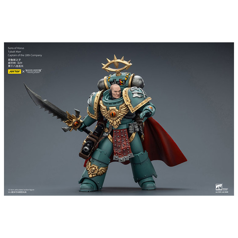 JoyToy Space Marines - Sons of Horus - Tybalt Marr Capitán de la 18ª Compañía 1/18 - La Herejía de Horus