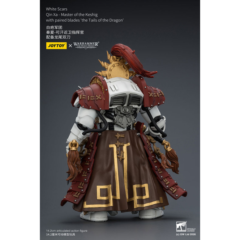 JoyToy Space Marines - Cicatrices Blancas - Qin Xa-Maestro del Keshig con espadas emparejadas "theTails of the Dragon" 1/18