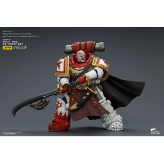 JoyToy Space Marines - Cicatrices Blancas - Búho Khan,Buscador de la Expiación,con espada de poder "El Aliento de la Tormenta" 1