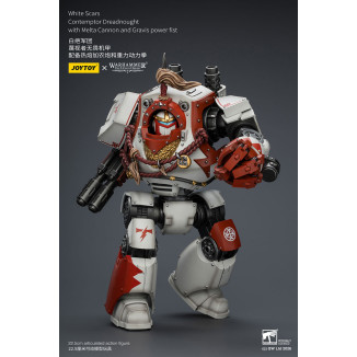Joytoy - Warhammer - Cicatrices Blancas - Contemptor Dreadnought con Cañón Melta y puño de poder Gravis - La Herejía de Horus