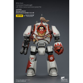 Joytoy - Warhammer - Cicatrices Blancas - Contemptor Dreadnought con Cañón Melta y puño de poder Gravis - La Herejía de Horus