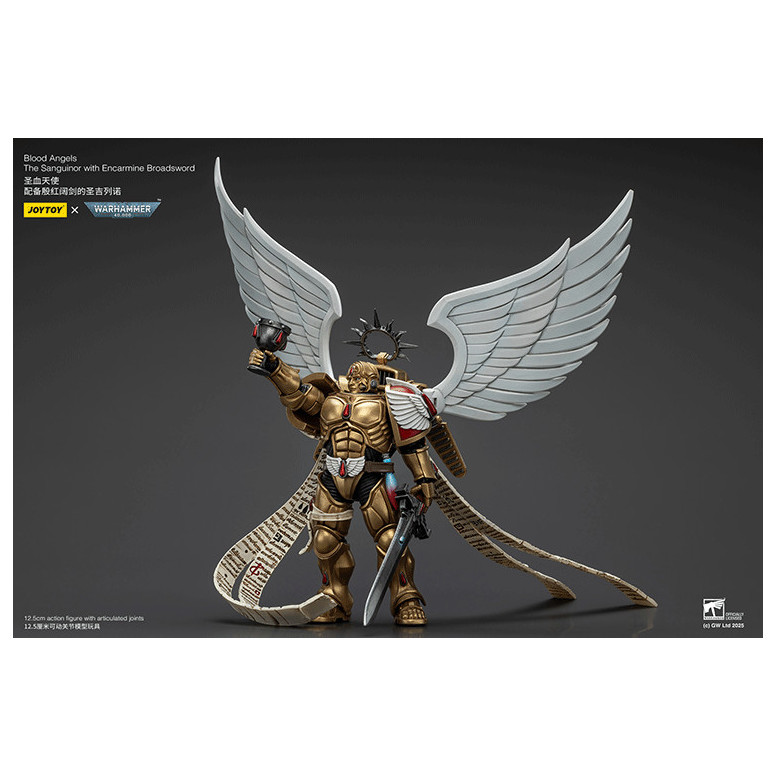 JoyToy Space Marines - Blood Angels - El Sanguinor con Encarmine Broadsword - Warhammer 40000
