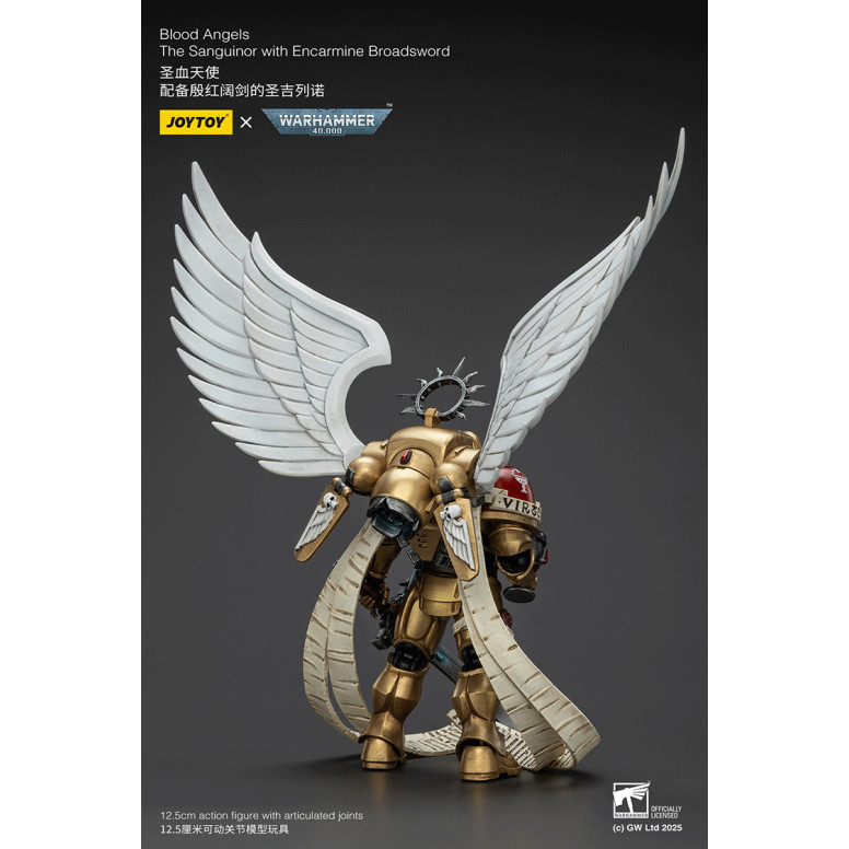 JoyToy Space Marines - Blood Angels - El Sanguinor con Encarmine Broadsword - Warhammer 40000