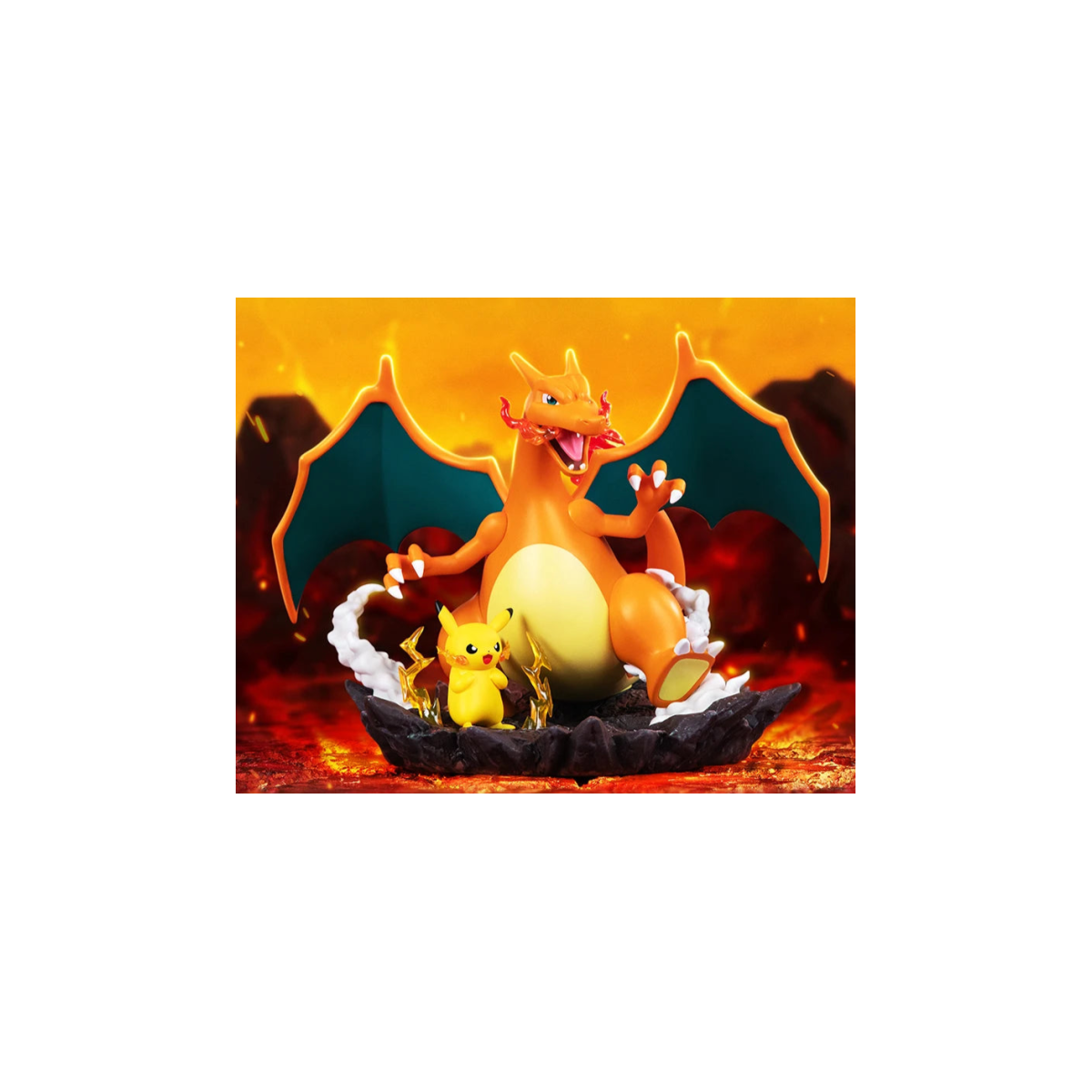 Funism - Pokemon Prime Figura - PIKACHU Y DRACAUFEU