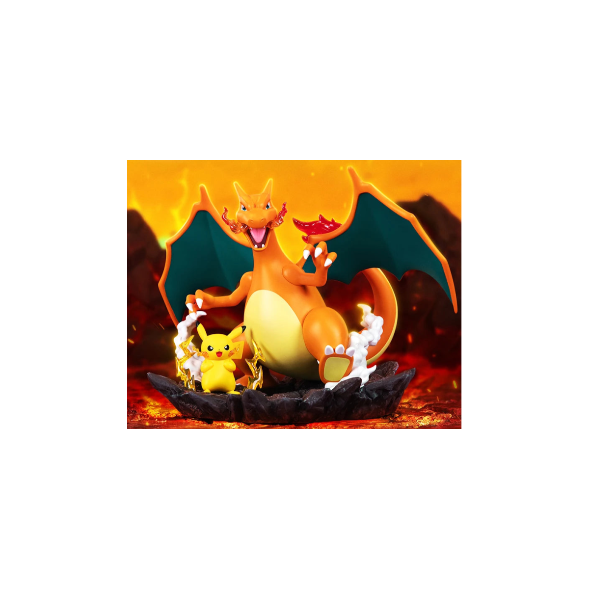 Funism - Pokemon Prime Figura - PIKACHU Y DRACAUFEU