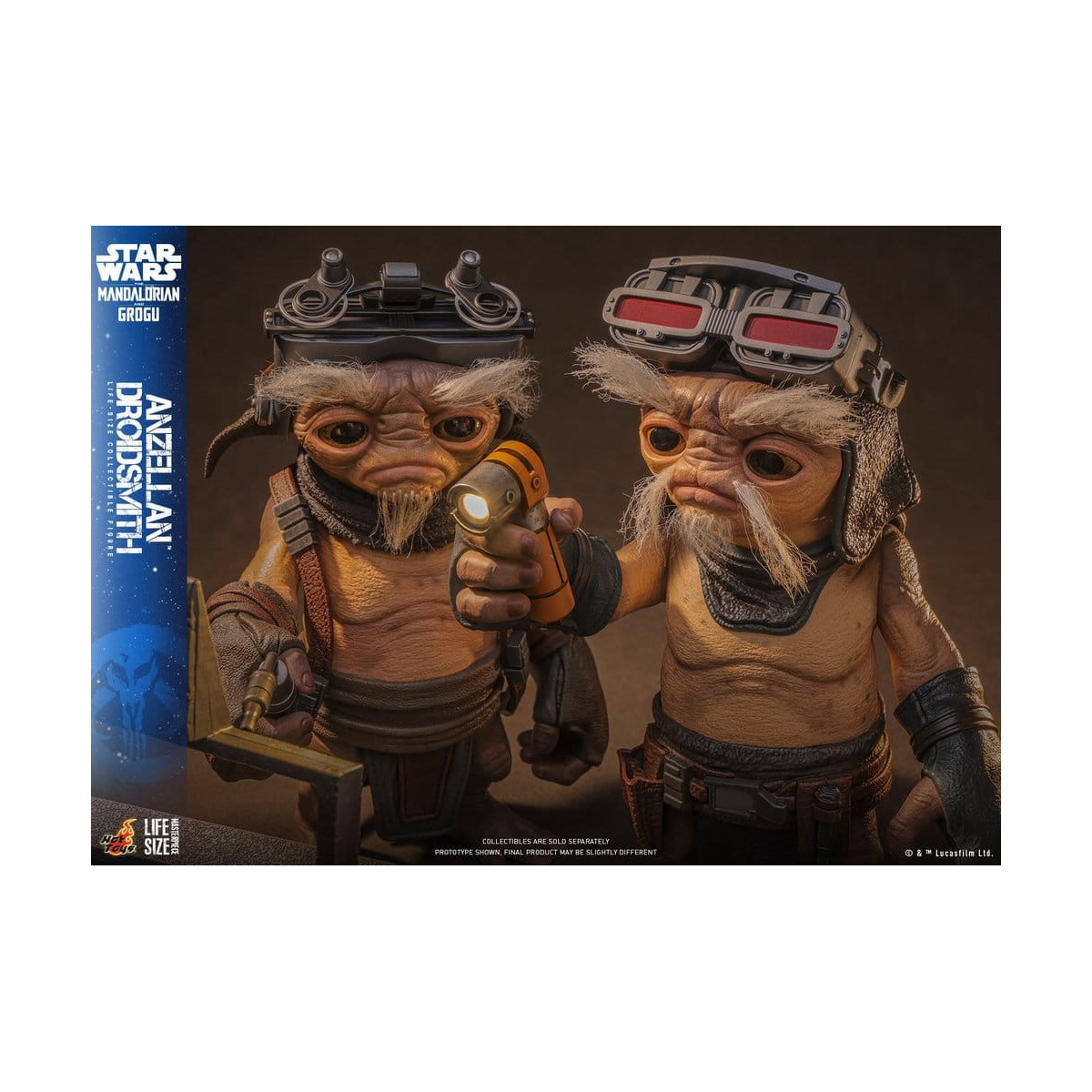 Hot toys Star Wars - Anzellan Droidsmith Serie de obras maestras a tamaño real - Star Wars: The Mandalorian & Grogu