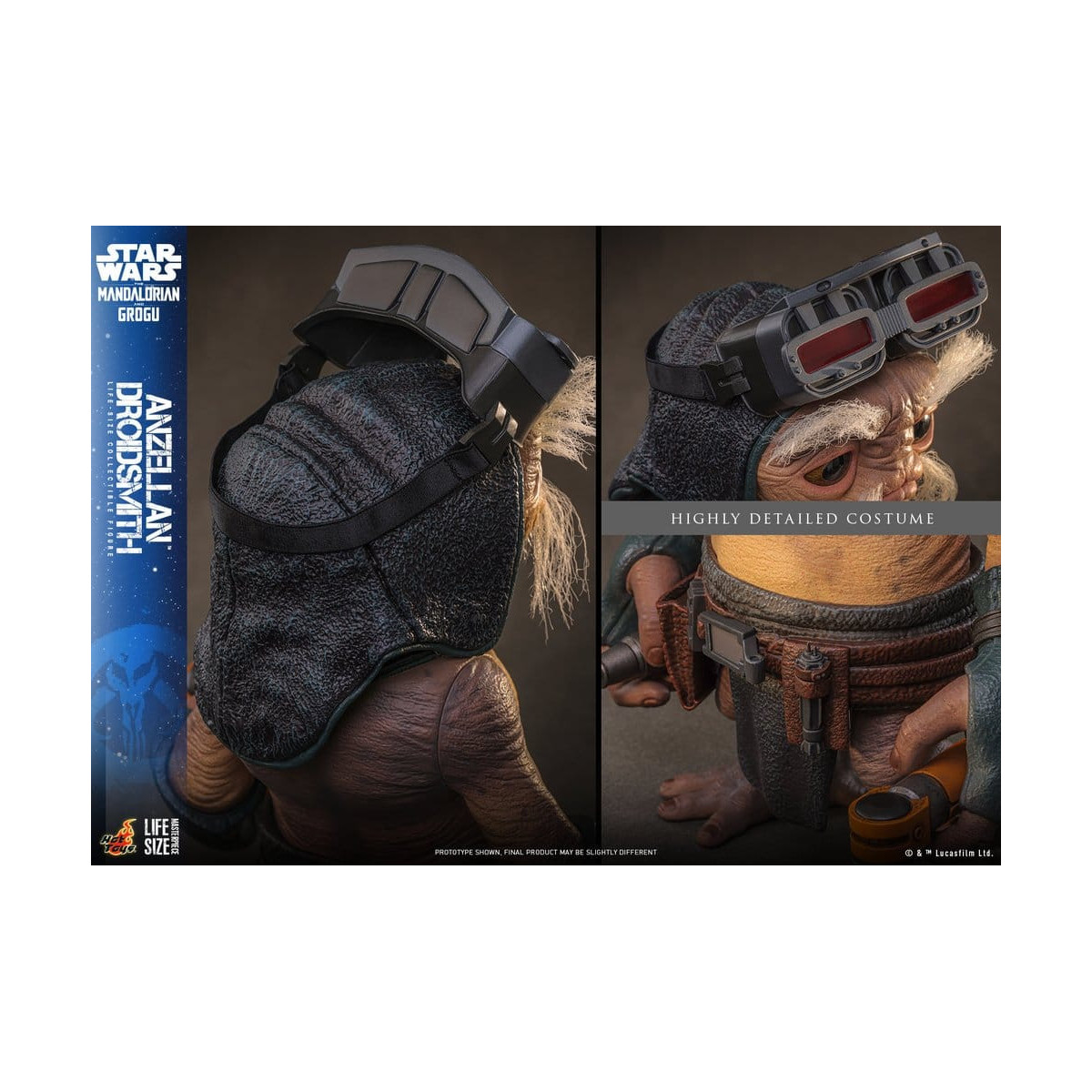Hot toys Star Wars - Anzellan Droidsmith Serie de obras maestras a tamaño real - Star Wars: The Mandalorian & Grogu