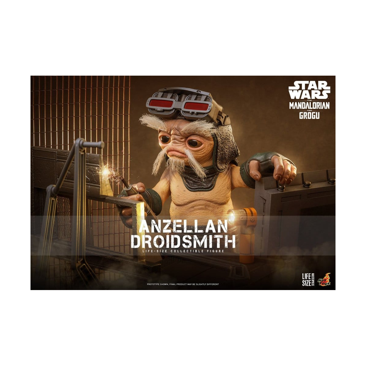 Hot toys Star Wars - Anzellan Droidsmith Serie de obras maestras a tamaño real - Star Wars: The Mandalorian & Grogu
