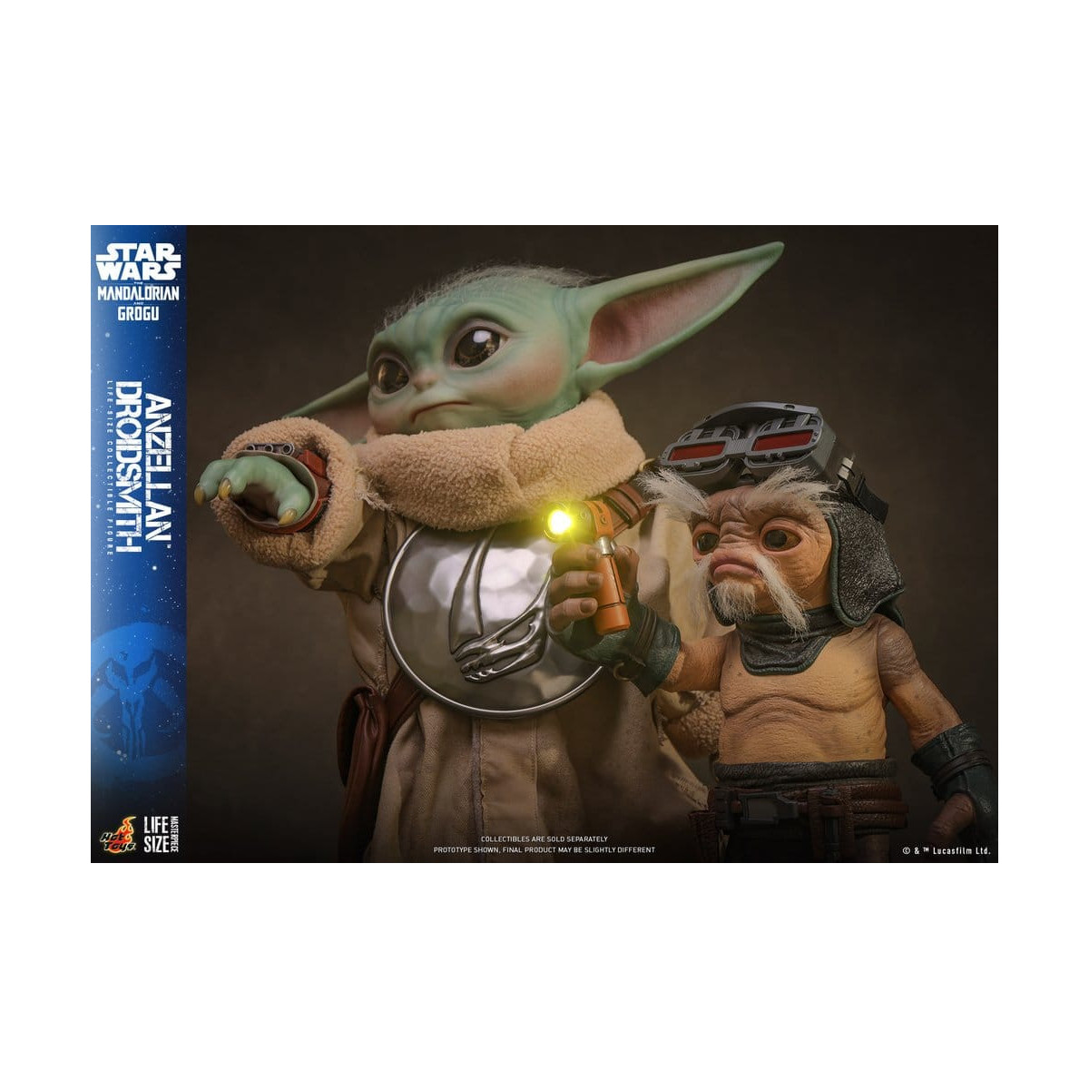 Hot toys Star Wars - Anzellan Droidsmith Serie de obras maestras a tamaño real - Star Wars: The Mandalorian & Grogu
