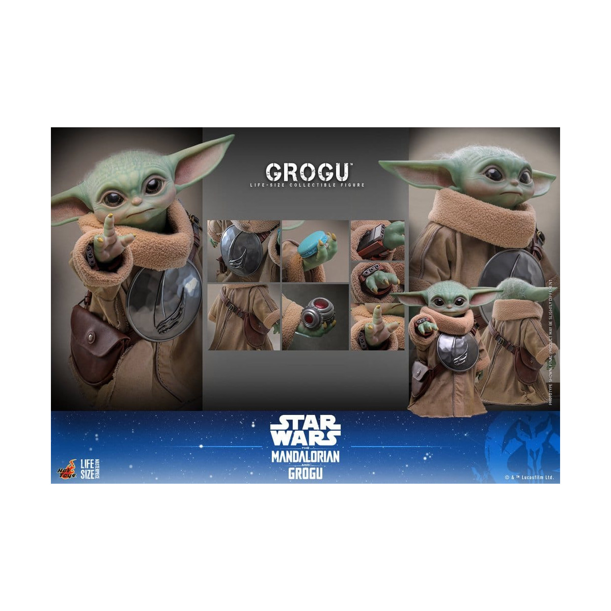 Hot toys Star Wars - Grogu 1/1 - Star Wars: El Mandaloriano y Grogu