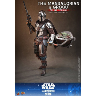 Hot Toys Star Wars - El Mandaloriano y Grogu (Versión Deluxe) MMS 1/6 - Star Wars: El Mandaloriano y Grogu