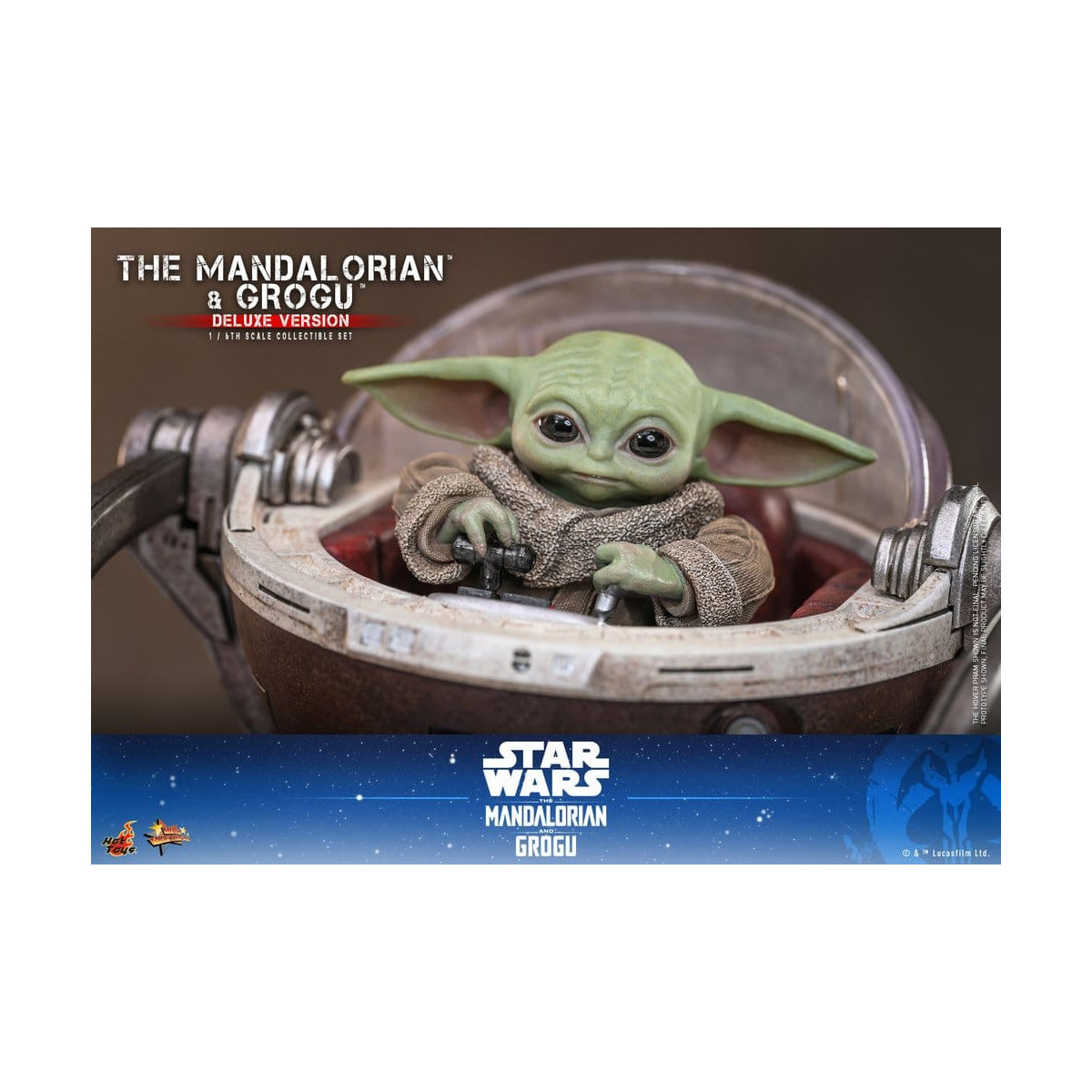 Hot Toys Star Wars - El Mandaloriano y Grogu (Versión Deluxe) MMS 1/6 - Star Wars: El Mandaloriano y Grogu