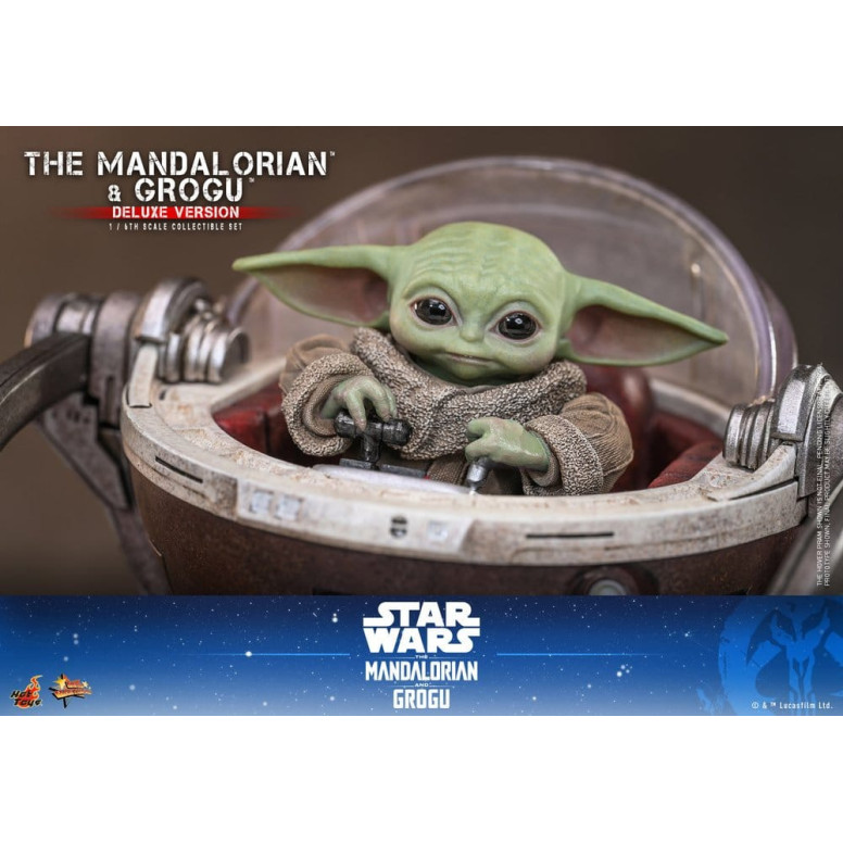 Hot Toys Star Wars - El Mandaloriano y Grogu (Versión Deluxe) MMS 1/6 - Star Wars: El Mandaloriano y Grogu
