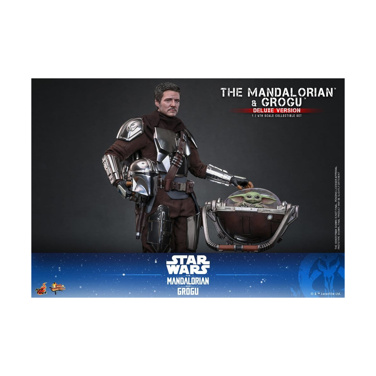 Hot Toys Star Wars - El Mandaloriano y Grogu (Versión Deluxe) MMS 1/6 - Star Wars: El Mandaloriano y Grogu
