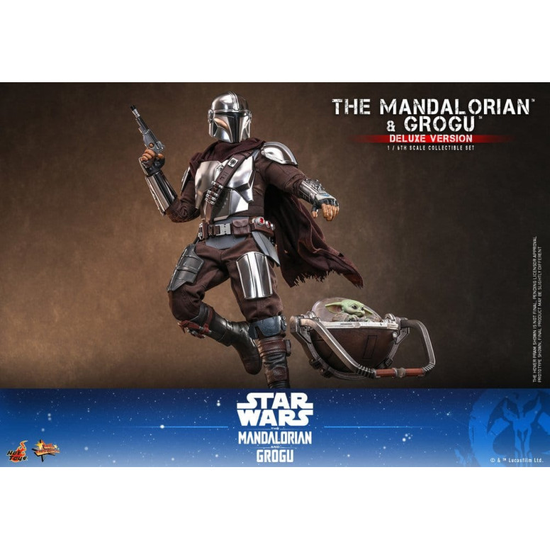 Hot Toys Star Wars - El Mandaloriano y Grogu (Versión Deluxe) MMS 1/6 - Star Wars: El Mandaloriano y Grogu