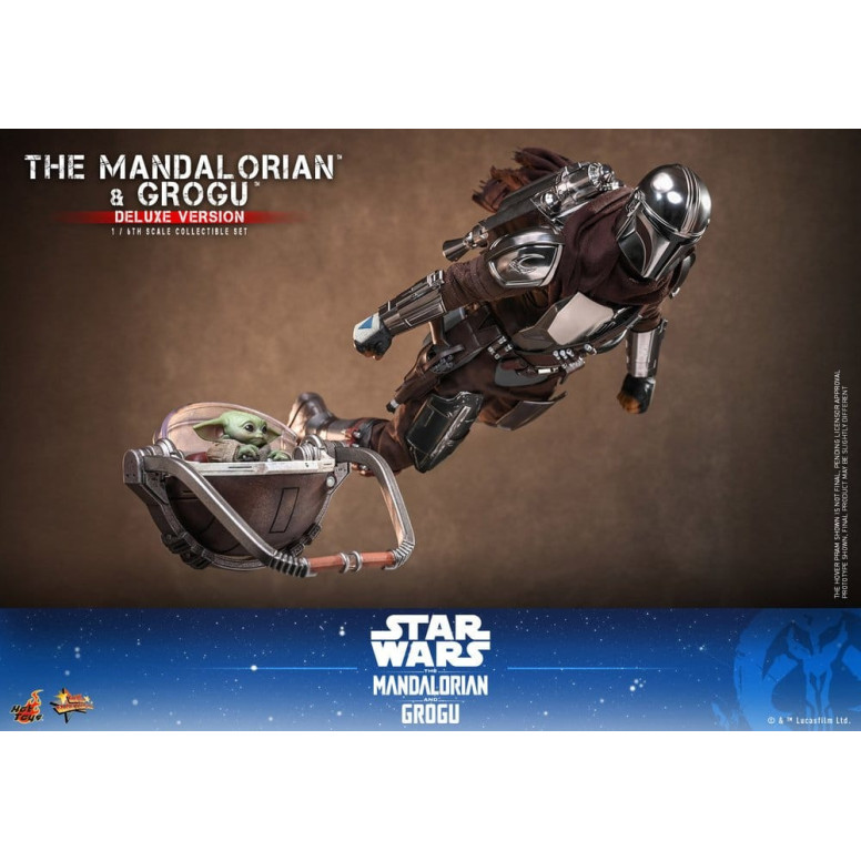 Hot Toys Star Wars - El Mandaloriano y Grogu (Versión Deluxe) MMS 1/6 - Star Wars: El Mandaloriano y Grogu