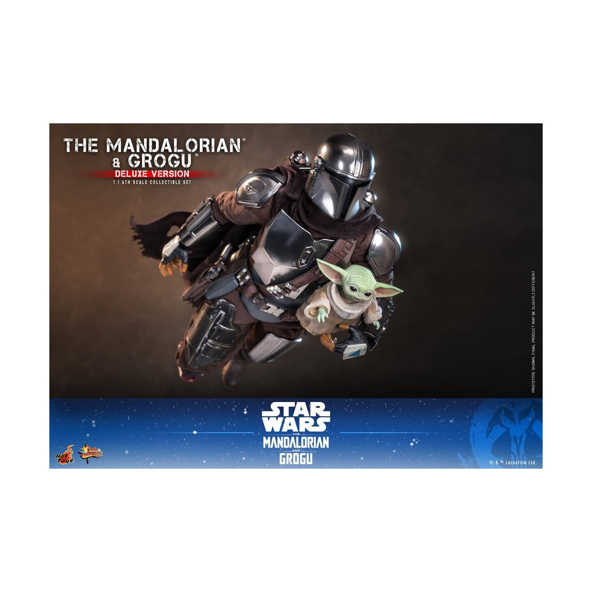 Hot Toys Star Wars - El Mandaloriano y Grogu (Versión Deluxe) MMS 1/6 - Star Wars: El Mandaloriano y Grogu