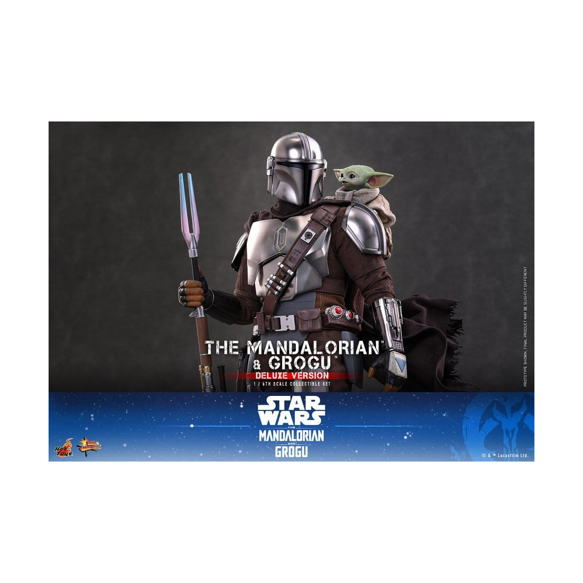 Hot Toys Star Wars - El Mandaloriano y Grogu (Versión Deluxe) MMS 1/6 - Star Wars: El Mandaloriano y Grogu