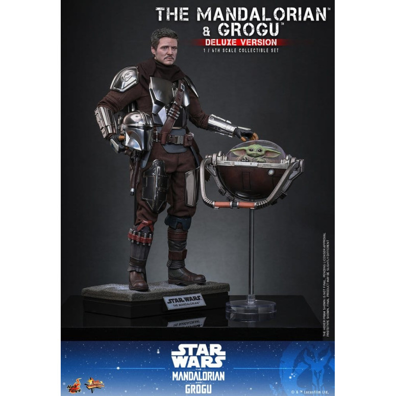 Hot Toys Star Wars - El Mandaloriano y Grogu (Versión Deluxe) MMS 1/6 - Star Wars: El Mandaloriano y Grogu