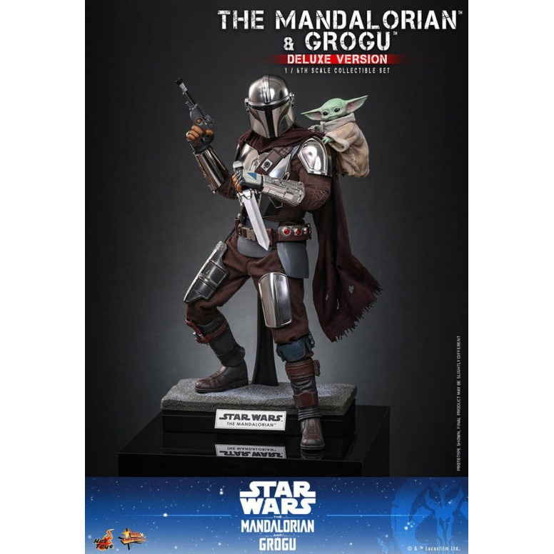Hot Toys Star Wars - El Mandaloriano y Grogu (Versión Deluxe) MMS 1/6 - Star Wars: El Mandaloriano y Grogu